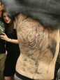 Red Rocket tattoo back tattoo
