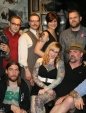 Red Rocket tattoo party group shot